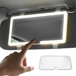 Espejo De Maquillaje Con Iluminación LED Para Carro