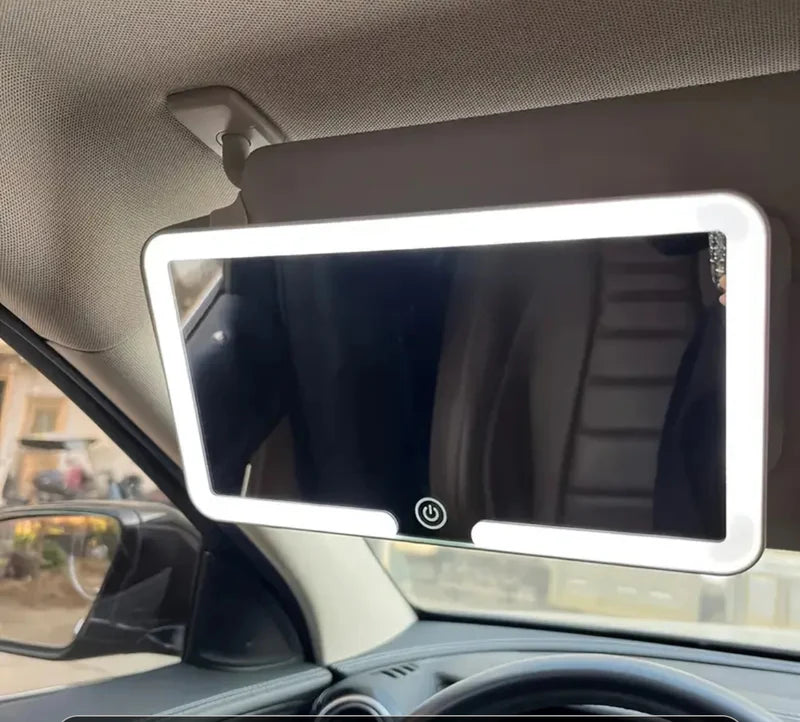 Espejo De Maquillaje Con Iluminación LED Para Carro