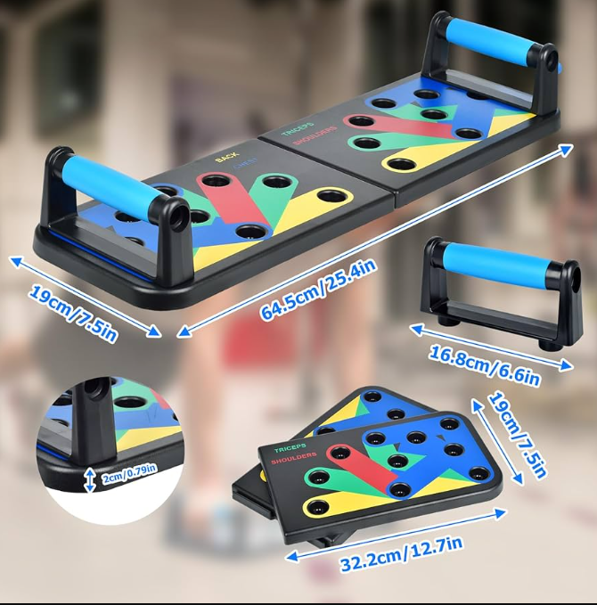 Tabla Plegable Multifuncional Para Ejercicios De Flexiones