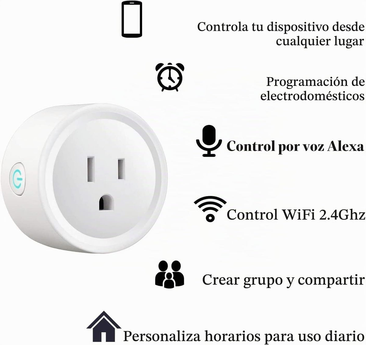 Enchufe Inteligente Con Control Remoto Para El Hogar