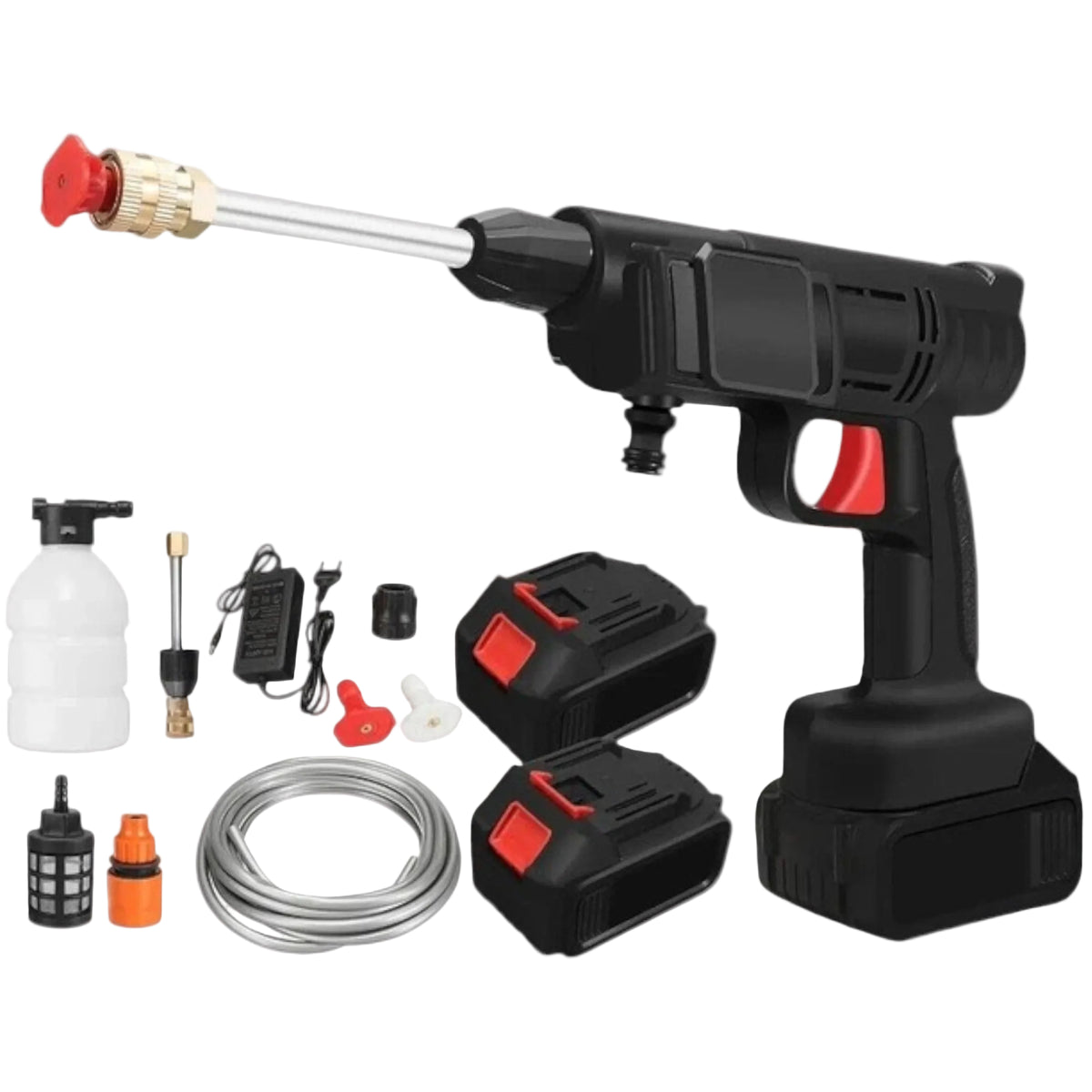 Kit De Hidrolavadora Portatil y Aspiradora De Mano