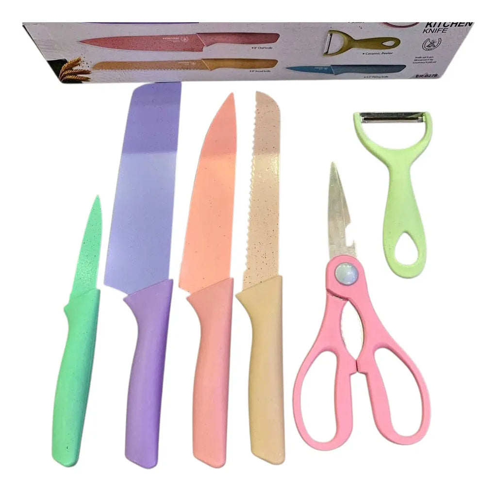 Set Cuchillos De Cocina, 6 Piezas