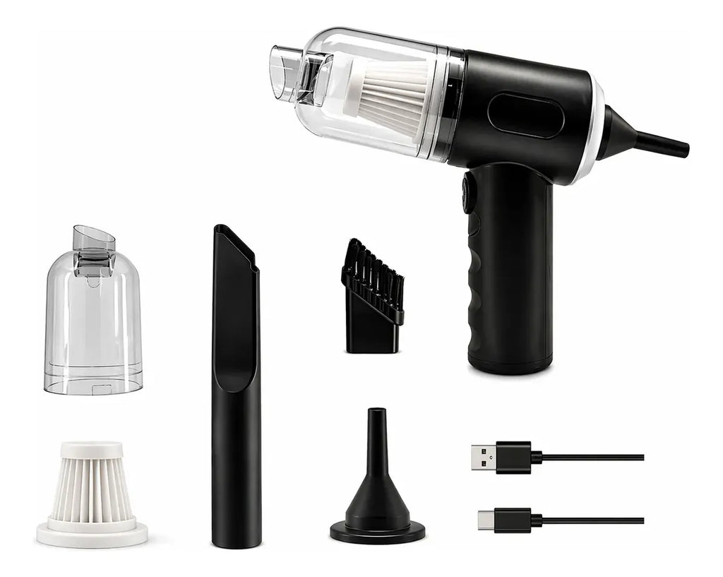 Kit De Hidrolavadora Portatil y Aspiradora De Mano