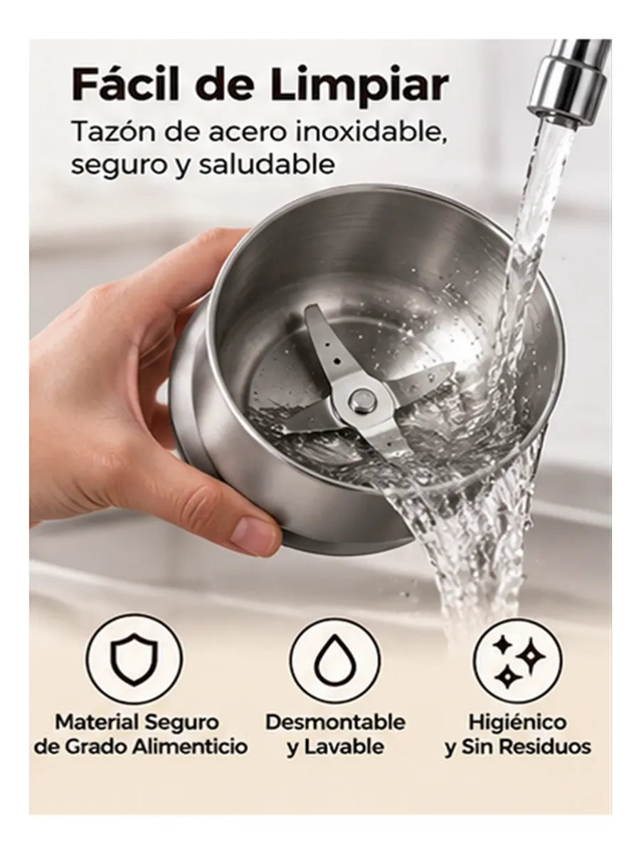 Molino Eléctrico De Granos Y Especias De Acero Inoxidable