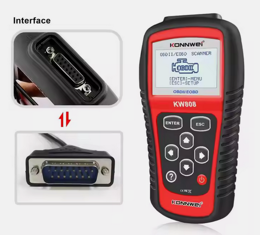 ESCANER AUTOMOTRIZ KONNWEI KW808 OBD2