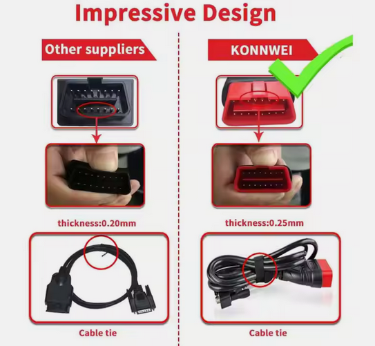 ESCANER AUTOMOTRIZ KONNWEI KW808 OBD2